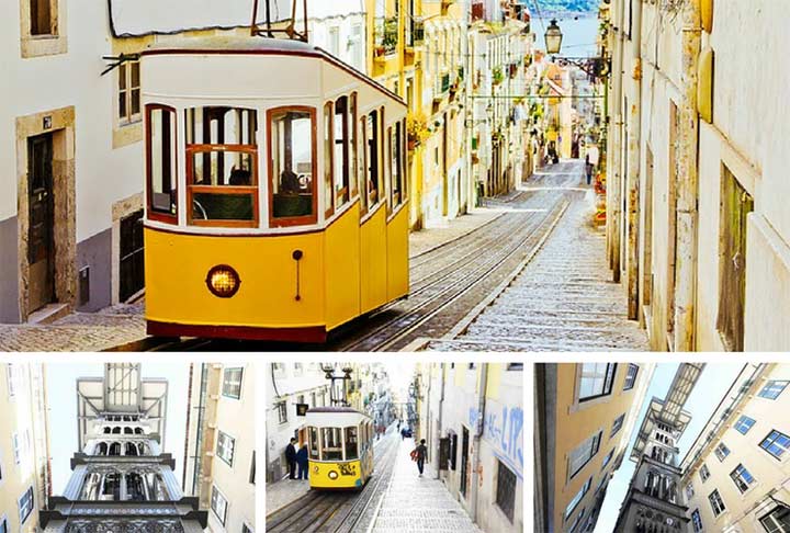 Lissabon Sehenswürdigkeit Elevator und Aufzüge