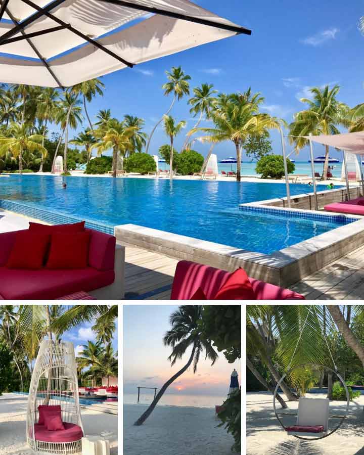 Drink an der Poolbar im Kandima Maldives Resort